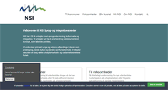 Desktop Screenshot of nsi-center.dk