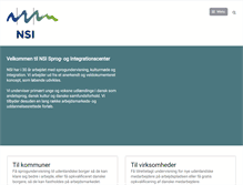 Tablet Screenshot of nsi-center.dk